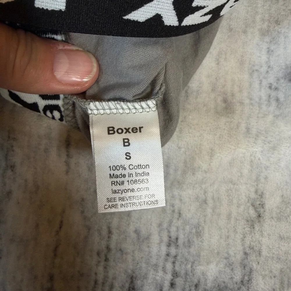 Lazy One Beware of the Force Star Wars Parody Graphic Boxers Grey Mens Small